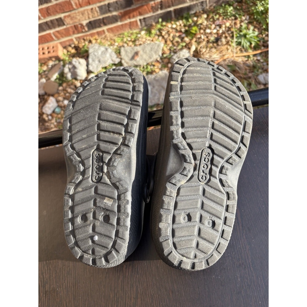 Crocs Bistro Unisex Black Slip Resistant Soft Toe Clog M-6 W-8 Preowned - Picture 7 of 7